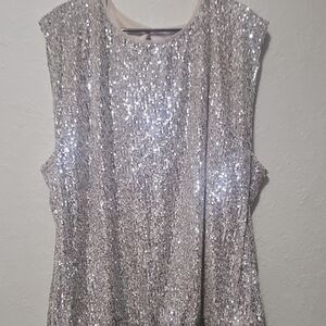 Maurices Glittering Champange Sleeveless Blouse